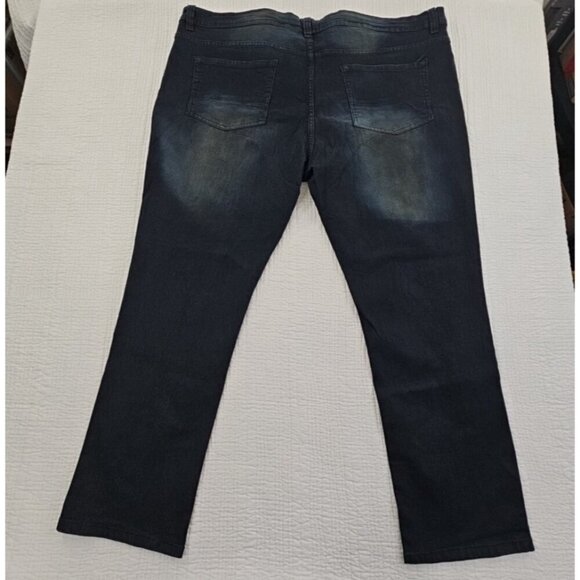 Huntington Beach Club Jeans Men's 46x32 Dark Wash Stretch Regular Fit EUC LN - Picture 10 of 16